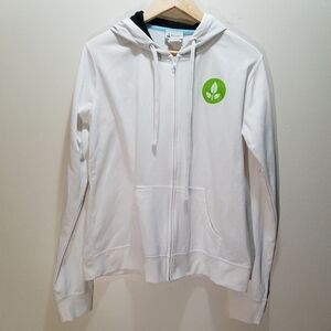 Disney Parks Eve Wall-E Women's XXL Pixar White Zip Hoodie Sweatshirt Juniors